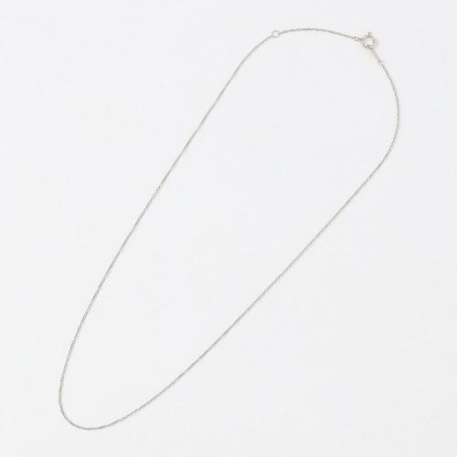 純プラチナスクリューネックレス