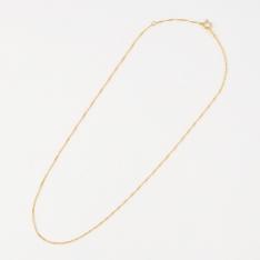 純金スクリューネックレス