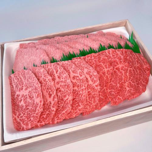 国内産 特選黒毛和牛 焼肉用 800g 木箱入り
