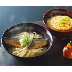 〈京料理 たん熊北店〉にしんそばと天ぷらにゅうめんセット