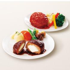 ＜田崎真也セレクション＞クリームチーズ入りハンバーグセット