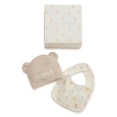 ［BABY］ベアニットキャップ&スタイ2点セット ギフトBOX