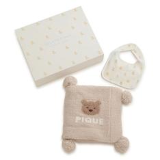 ［BABY］ベアブランケット&スタイ2点セット ギフトBOX