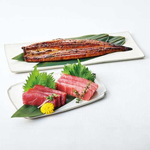 ＜中島水産＞まぐろとうなぎのセット