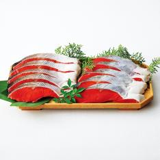＜魚の北辰＞紅鮭甘口・中辛食べ比べセット