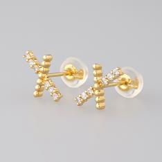 K18ダイヤピアス