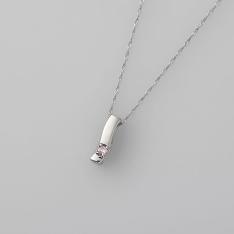 Ptピンクダイヤリバーシブルペンダント