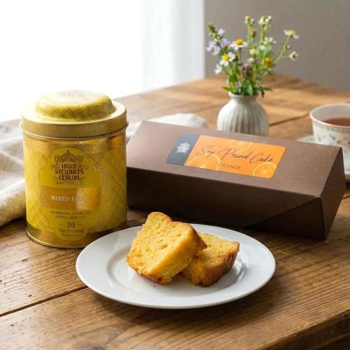 夏の福袋 オレンジ香るソイパウンドケーキ＆ミックスフルーツティーセット