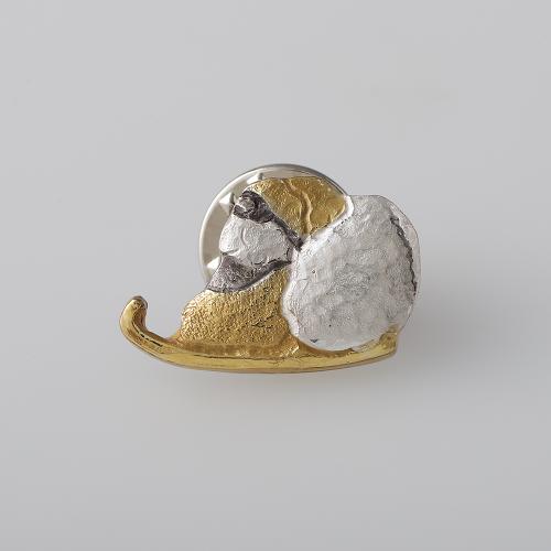 ＜小川真之助＞ピンブローチ　サンタクロース