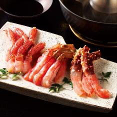 〈札幌バルナバフーズ〉かにしゃぶ3種食べ比べセット