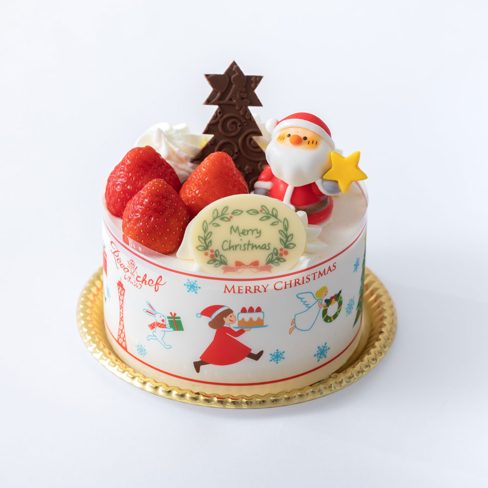 【店頭受取／大阪店】クリスマスデコレーション生クリーム（12cm）【12月24日（水）・25日（木）】