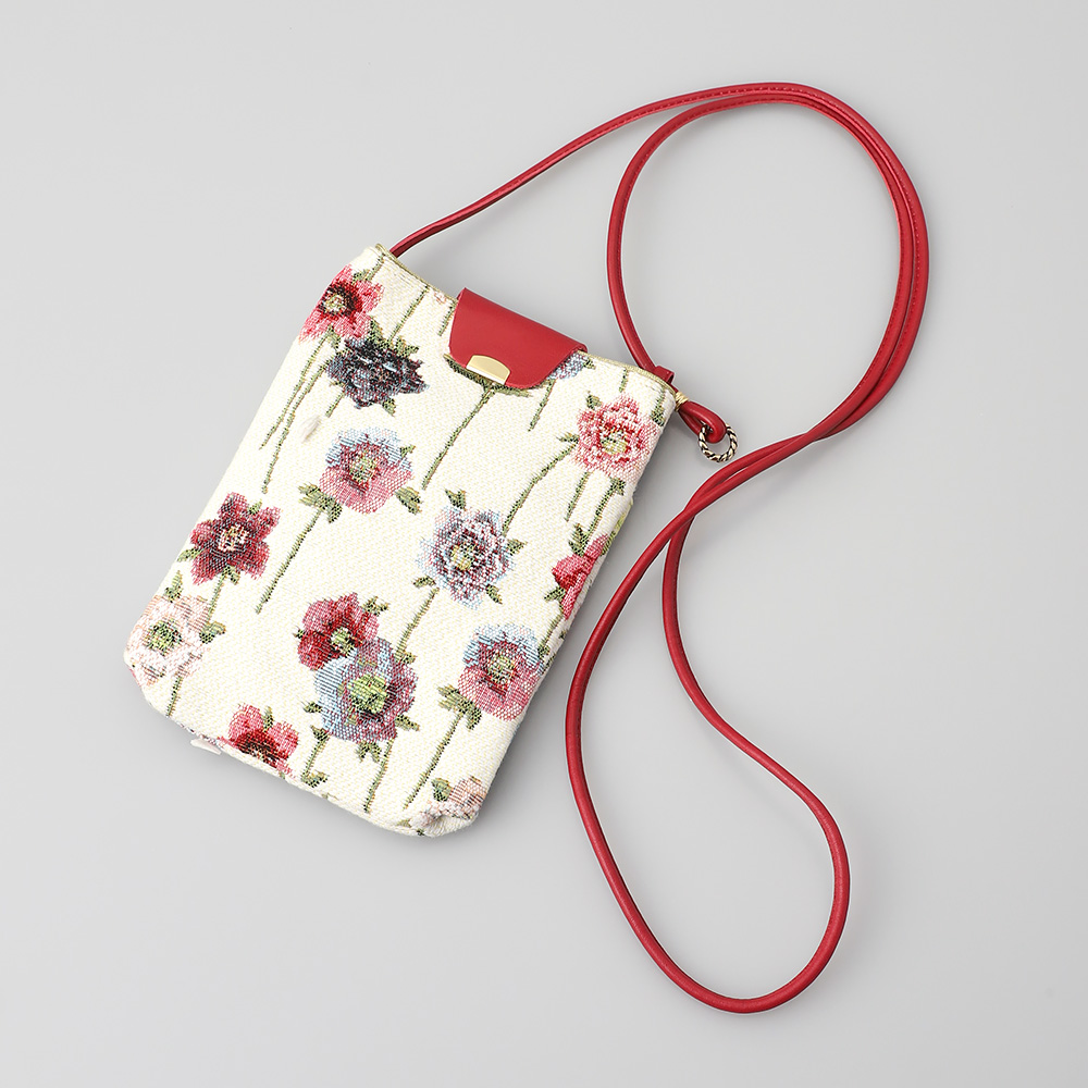 ゴブランスマホポシェット クリスマスローズ白 赤 商品詳細 高島屋オンラインストア
