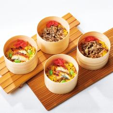 ＜鰻割烹　まえはら・肉料理　樹＞小分けわっぱ飯