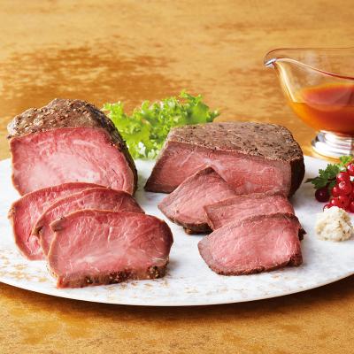 〈トヨニシファーム〉豊西牛×帯広牛ローストビーフ食べ比べセット