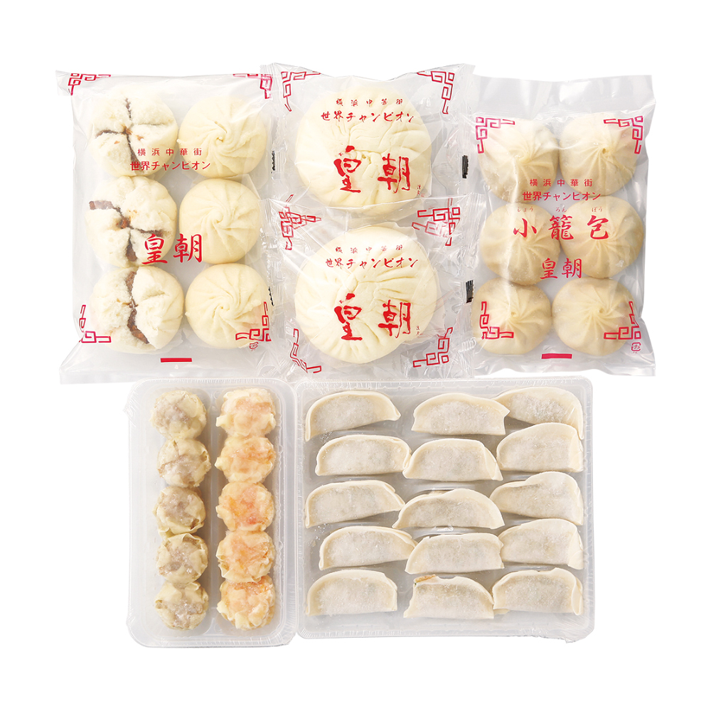 ＜横浜中華街・皇朝＞フカヒレ入りまんと点心セット