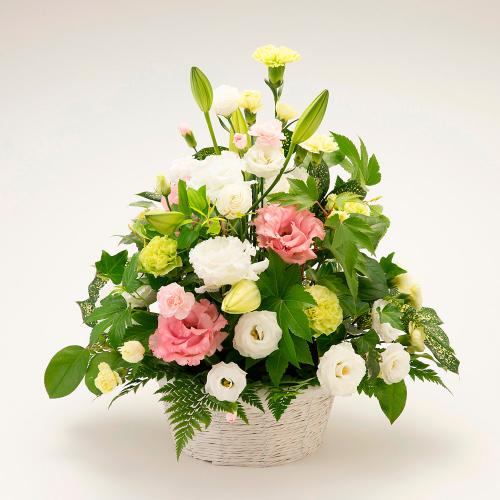 生花 供花アレンジメント（ホワイト・ピンク系）