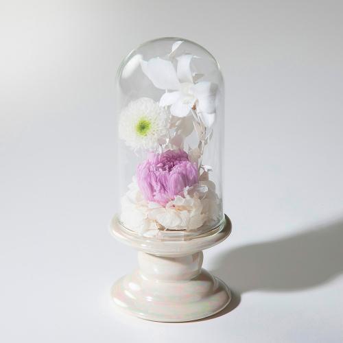供花プリザーブドフラワー パープル一輪菊・菊