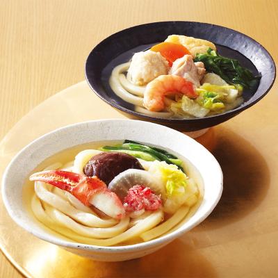 〈京料理　たん熊北店〉小鍋うどん2種詰め合わせ