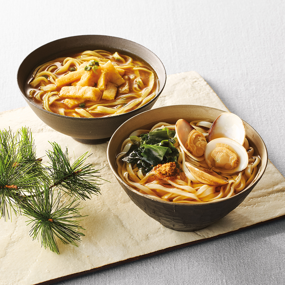 お湯をかけるだけで出来る稲庭うどん
