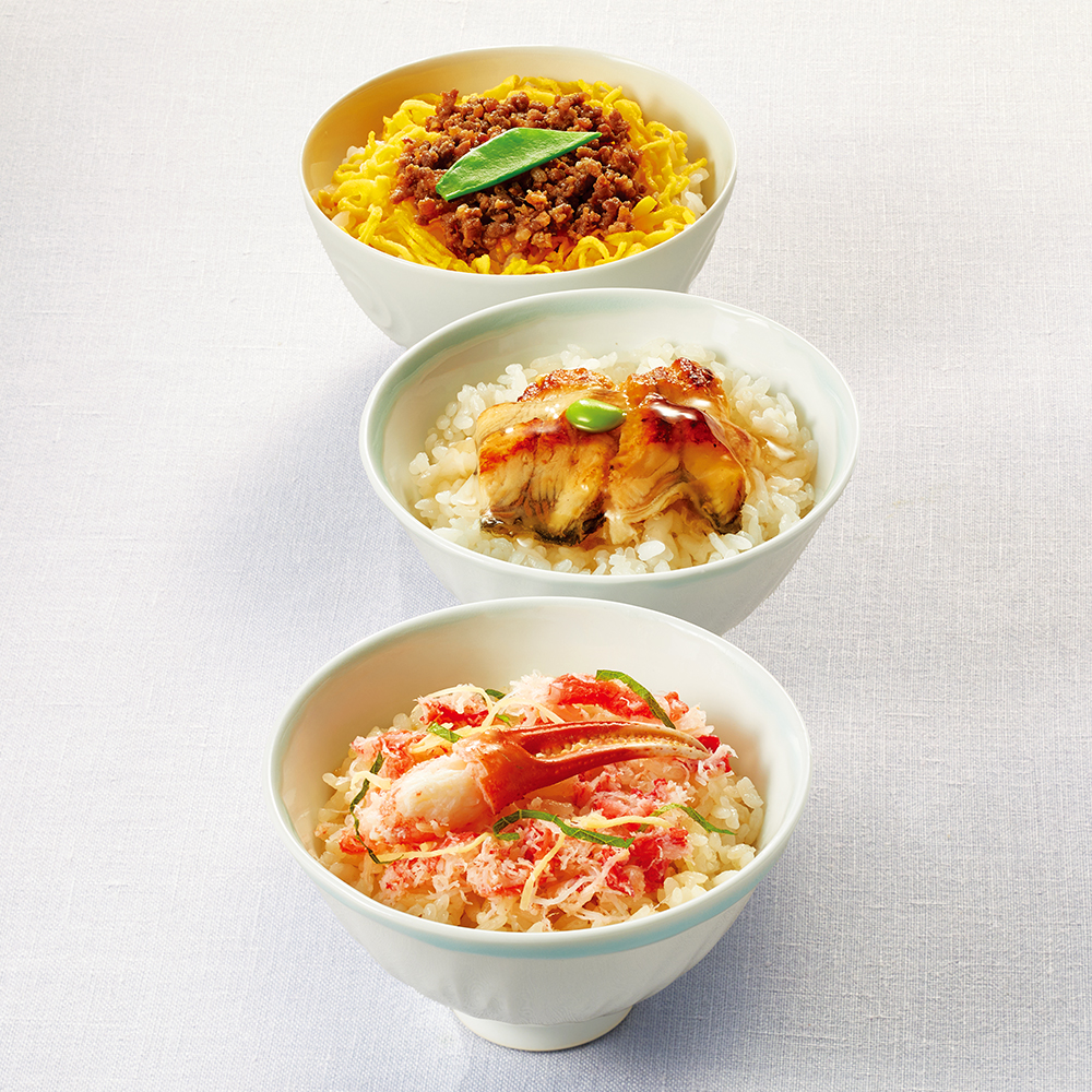 国産食材3種の贅沢御膳