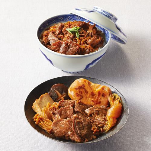 〈浅草今半〉一膳すき焼・牛どんのぐセット