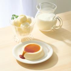 ＜ゴンチャロフ＞白バラ牛乳仕立て　アイスデザート・カスタードプリン