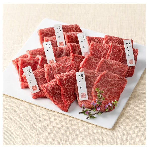 【父の日】近江牛 赤身・焼肉6種盛り合わせ（父の日カード付）