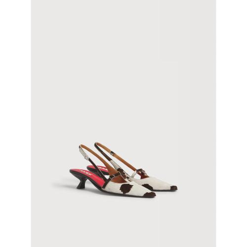 KITTEN HEEL SLINGBACK パンプス
