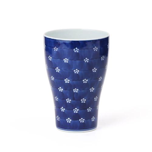 染付梅地紋 フリーカップ