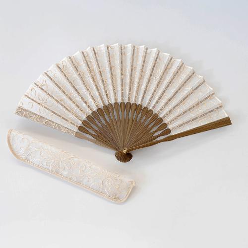 扇子セット 透扇子(糸菊尽くし/金糸)