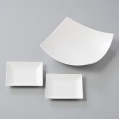 ジオ　スカルプチャーボール＆スモールスクエアプレートペア