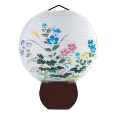 創作行灯 楮和紙張 円想(七草)