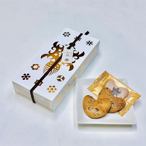 【ホワイトデー】京びすけ ハート型 和蘭 9枚入