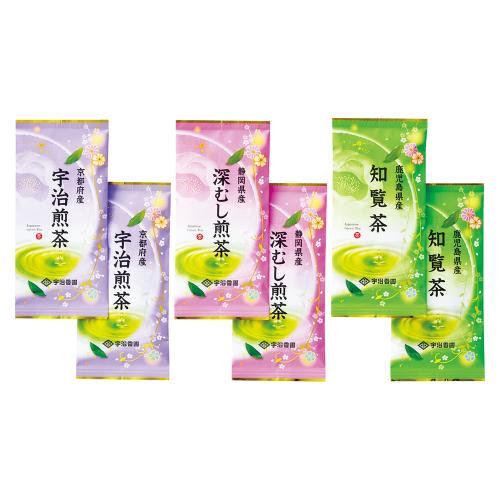 ＜宇治香園＞宇治・静岡・知覧　銘茶詰合せ