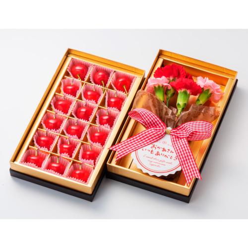 【母の日】山形県産さくらんぼ＆カーネーションボックス