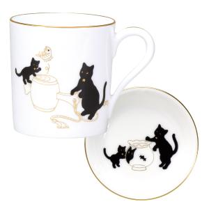 黒猫親子」-縁起物語-マグ 「瓢箪から駒」 | 商品詳細 | 高島屋