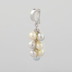 アコヤ真珠マルチカラー葡萄ペンダントヘッド