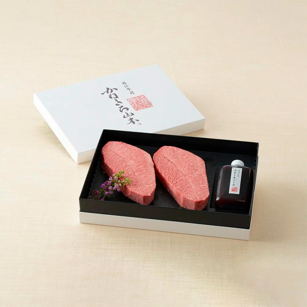 【母の日】近江牛みすじステーキ2枚（母の日カード付）