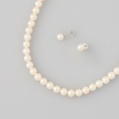 アコヤ真珠5.5mmネックレス･ピアス2点セット