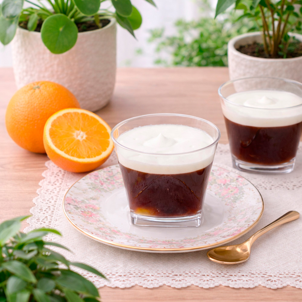 白金クリーム水ようかん（オレンジ）