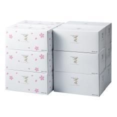 ＜ガーベラ＞花ボックスティッシュペーパー　透かし模様