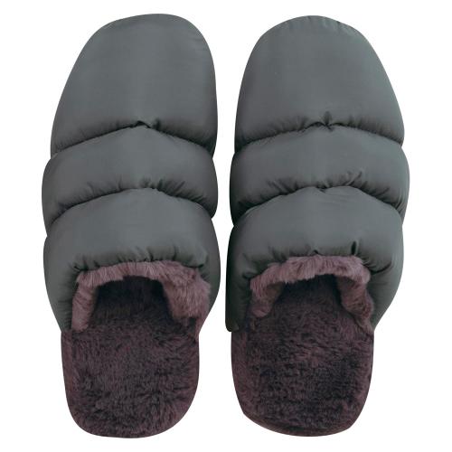 タフタボアソフトスリッパ グレー M→LL