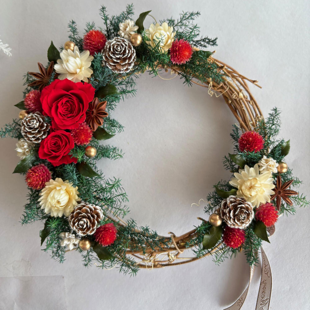 【クリスマス】蓼科プランツクリスマスリース