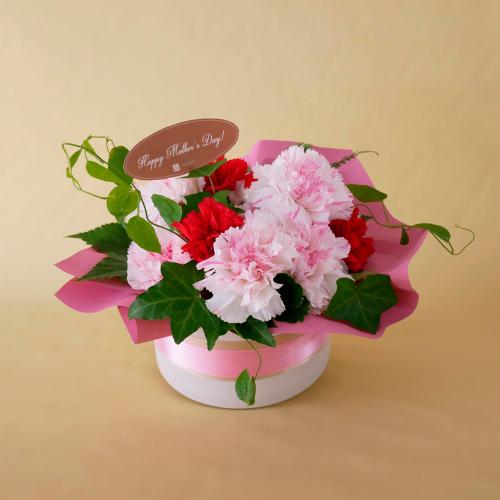 【母の日】生花　Strawberry Flower　cake