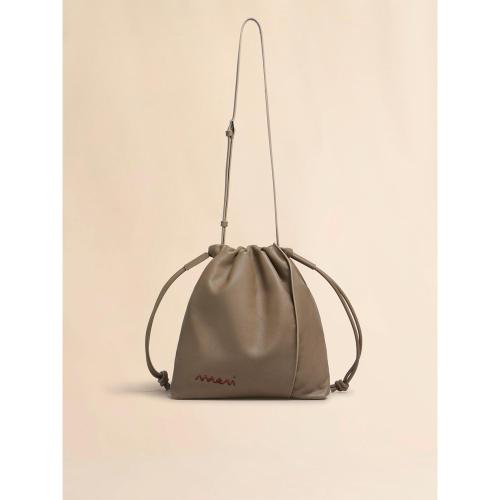 SCRUNCHIE ドローストリングミディアムショルダーバッグ