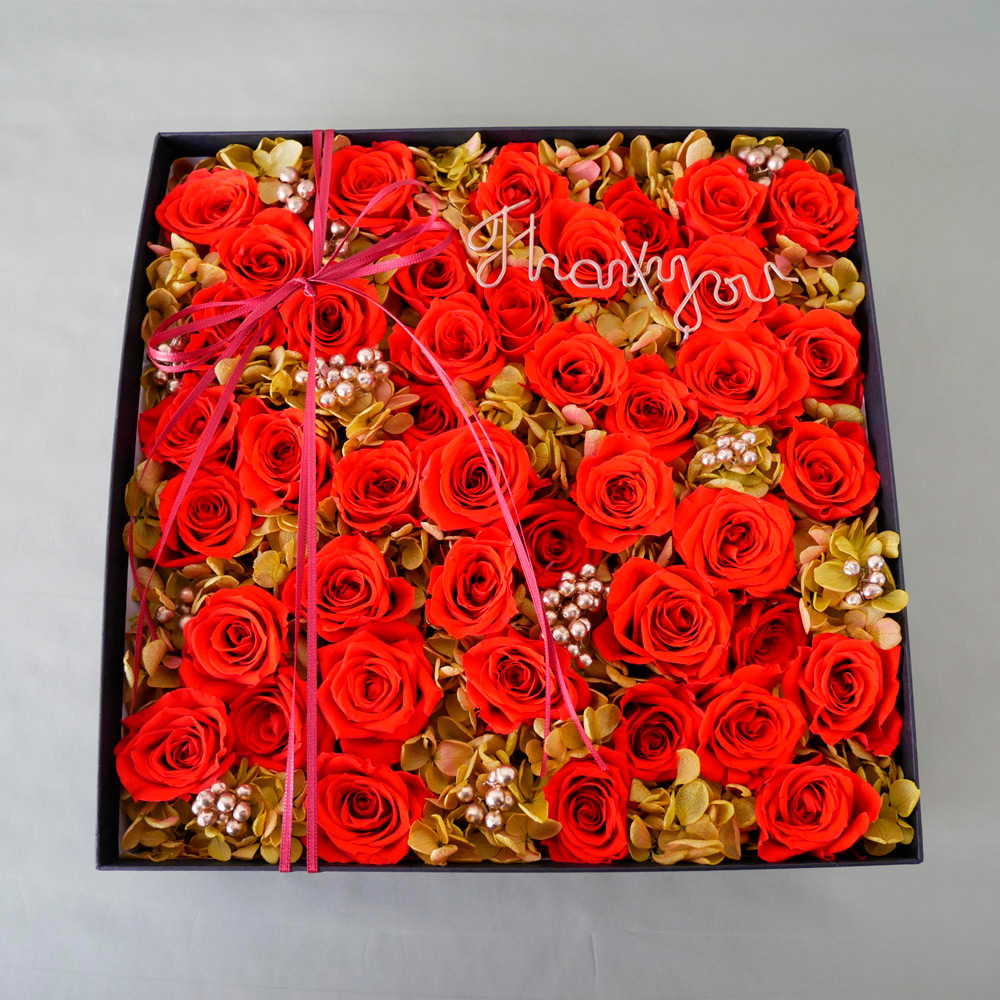 【母の日】プリザーブドフラワー Red