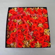 【母の日】プリザーブドフラワー Red