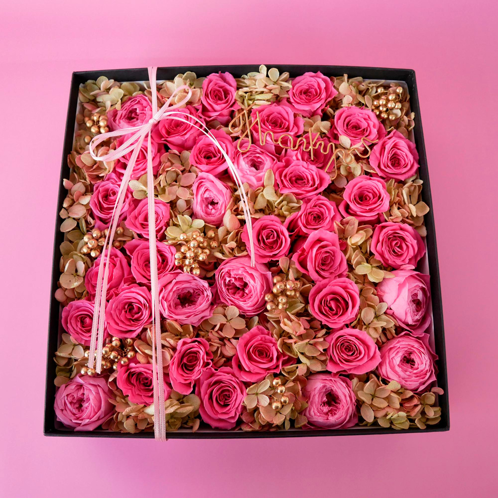【母の日】プリザーブドフラワー Pink