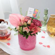 【母の日】生花アレンジメント「ベリーベリーパフェ」M