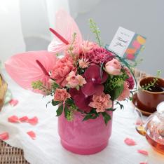 【母の日】生花アレンジメント「ベリーベリーパフェ」L